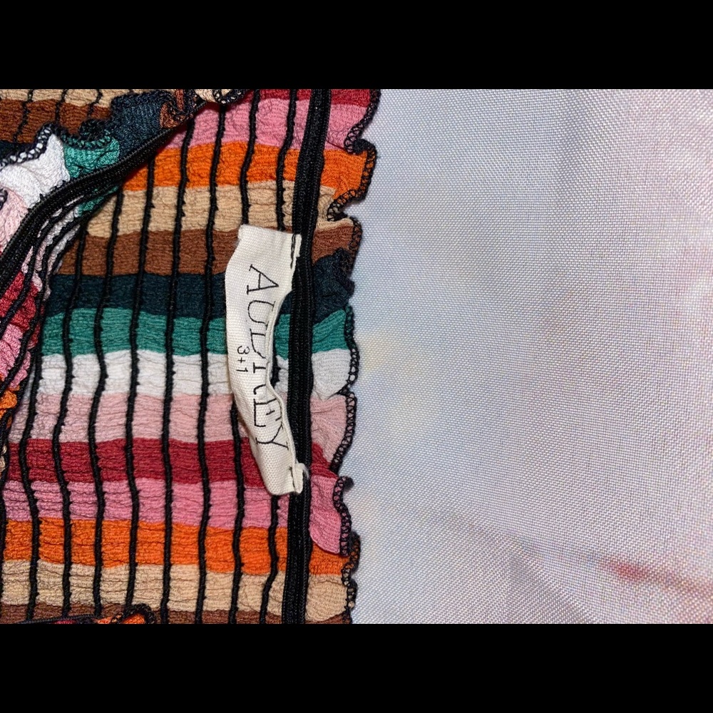 Multi-Colored Striped Romper from Audrey 3+1 Size Small - Picture 5 of 5